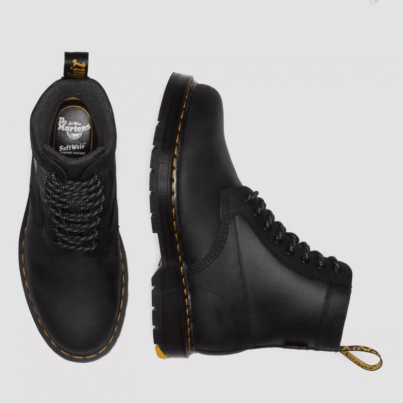 Womens Dr Martens 1460 Trinity Wintergrip Waterproof Black Boots - Black