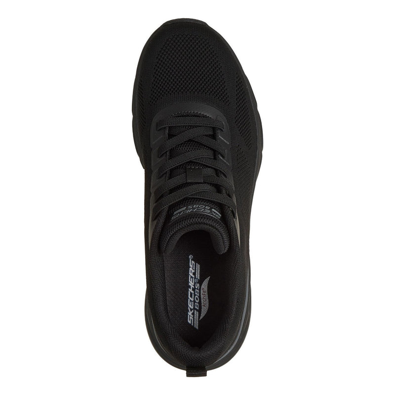 Mens Skechers Bobs Sport Arch Fit - Elev8 Black Waterproof Trainers - Black