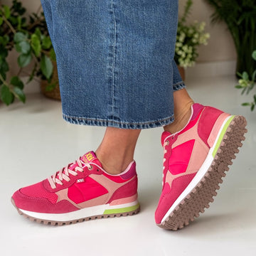 Womens Xti 145050 Mesh Sporty Trainers - Coral