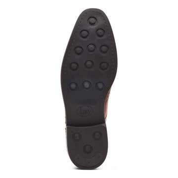 Mens Base London Clarence Burnt Tan Brogues - Burnt Tan