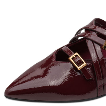 Womens Tamaris 22160 Loafers - Merlot Patent
