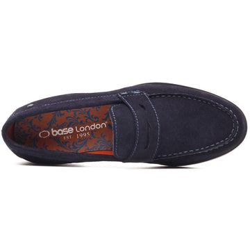 Mens Base London Slate  Loafers - Navy