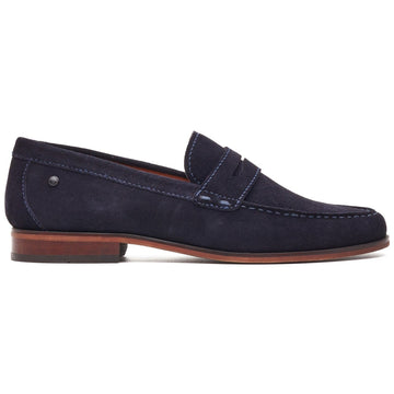 Mens Base London Slate  Loafers - Navy