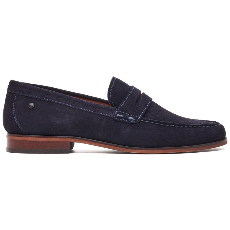 Mens Base London Slate  Loafers - Navy