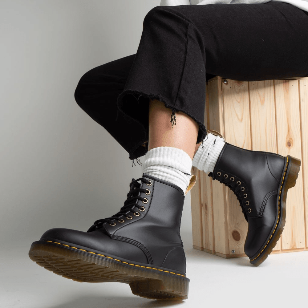 Womens Dr Martens Vegan 1460 Felix Black Boots