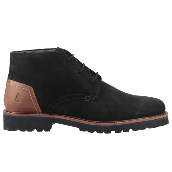 Mens Hush Puppies Moore Lace Up Chukka Boots - Black