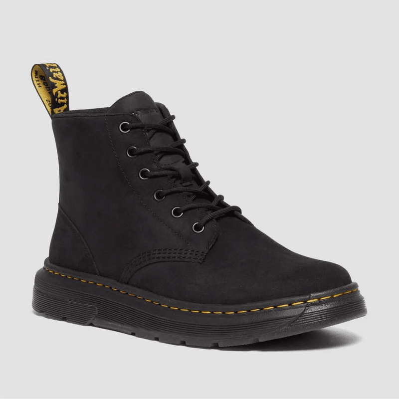 Mens Dr Martens Crewson Buffbuck Leather Casual Chukka Boots- Black - Black