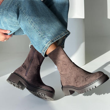 Womens Unisa Guido Brown Ankle Boots - Brown