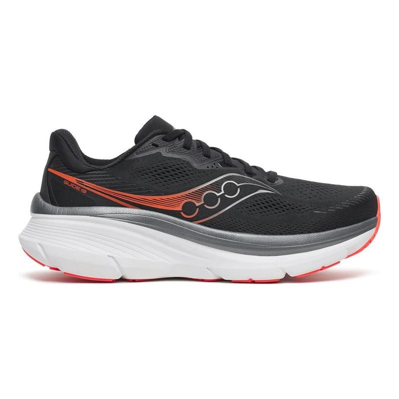 Mens Saucony S101408 Guide 19 Black Vizired Trainers - Black Vizired
