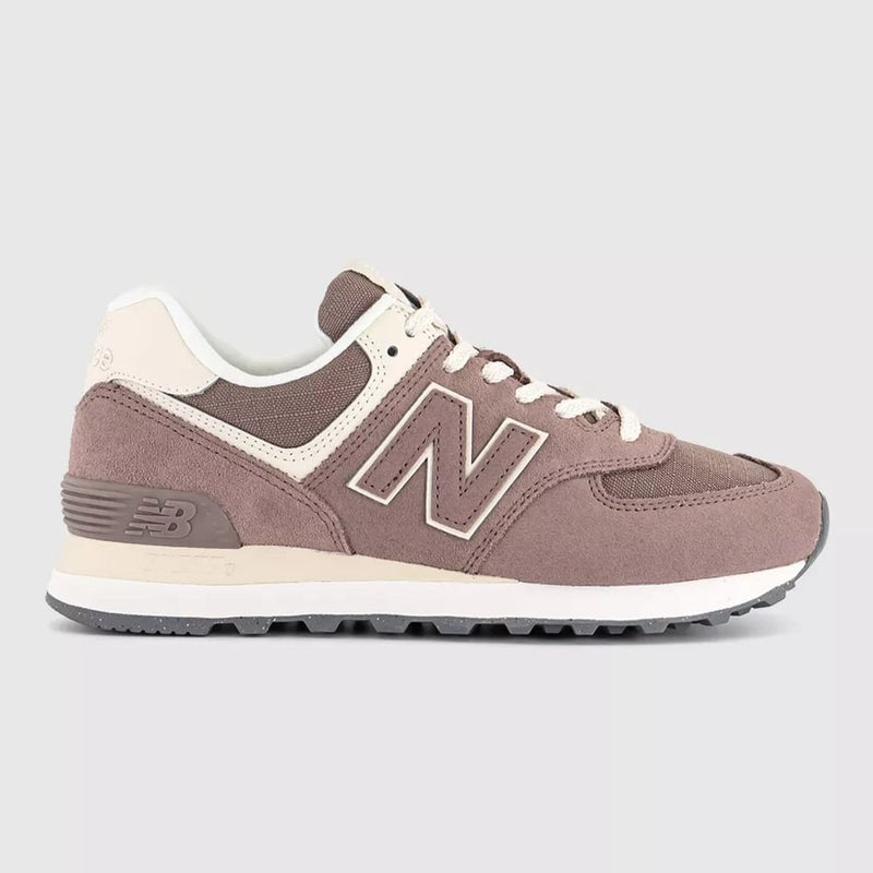 New Balance Women's 574 Trainers - Rust with Sea Salt - Mauve