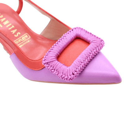 Womens Hispanitas Violet Slingback Heels - Violet