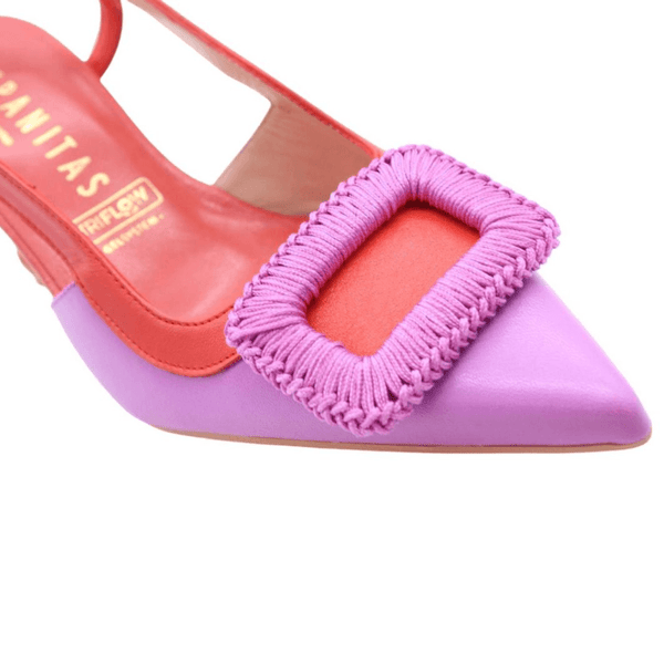 Womens Hispanitas Violet Slingback Heels - Violet