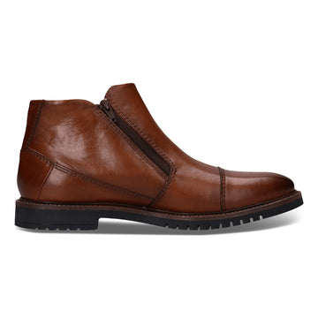 Mens Bugatti 8373Q Cognac Ankle Boots - Cognac