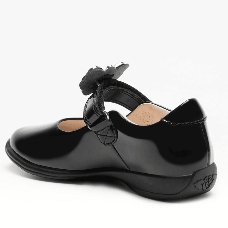 Infant Lelli Kelly Girls Luna School Shoes - Black Patent
