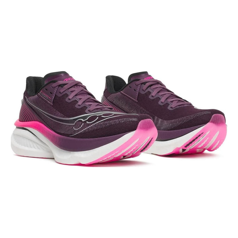 Womens Saucony S101348 Endorphin Azura Eggplant Shock Trainers - Eggplant Shock