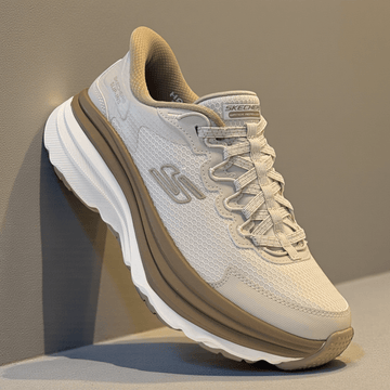 Womens Skechers Slip-ins: Max Cushioning Zirrus Trainers - Tan