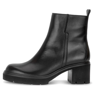 Womens Gabor 8022 Black Ankle Boots - Black