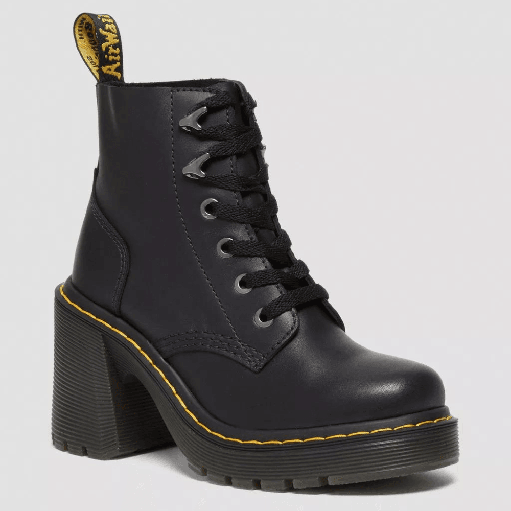 Womens Dr Martens Jesy Sendal Leather Heel Boots