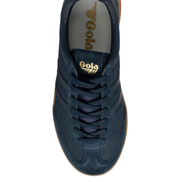 Mens Gola Cyclone Marque Trainers - Navy