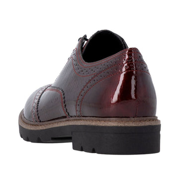 Womens Remonte D2Q04 Wine Formal Lace-up Shoe - Wine