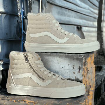 Womens Vans Sk8-Hi Reissue Lined Trainers - Cozy Hug French Beige