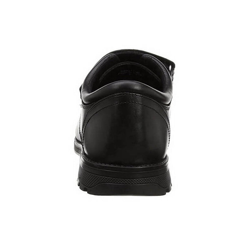 Term Class 2 Boys Black Leather Velcro School Shoes