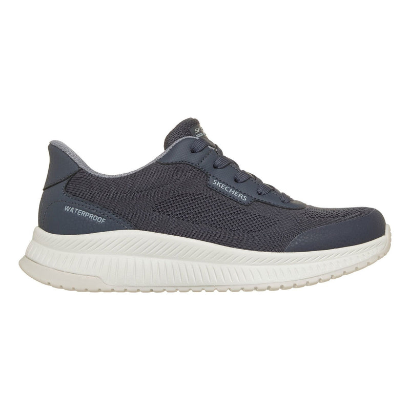 Womens Skechers 117744 Bobs Sport Squad 4 - Essential Look Waterproof Slip-Ins Trainers - Dark Navy