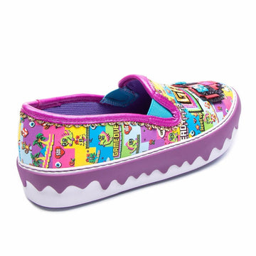 Womens Irregular Choice Power Up - Purple Multi
