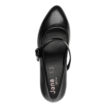 Womens Jana 22701 Block Heels - Black