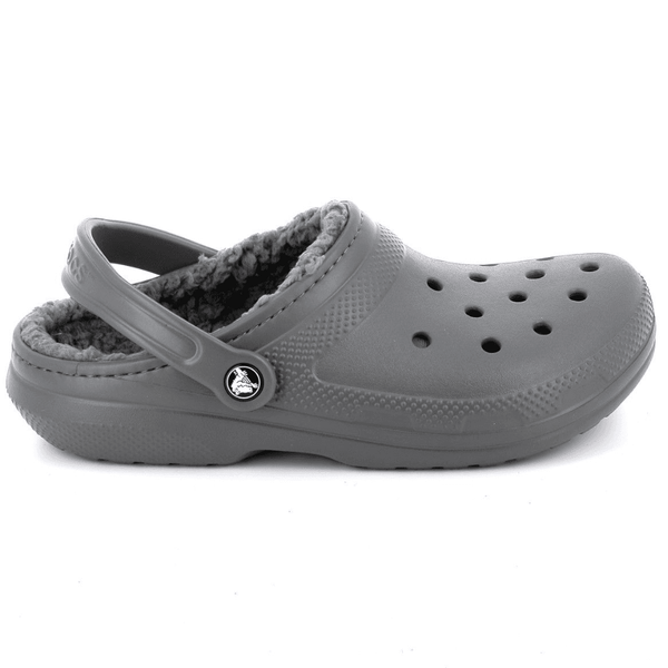 Mens Crocs Classic Lined Crocs - Slate Grey Smoke