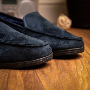 Mens Lazy Dogz Eden II Memory Foam Slippers - Blue