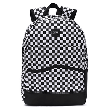 Vans Construck Skool Black and White Check Backpack - Black and White