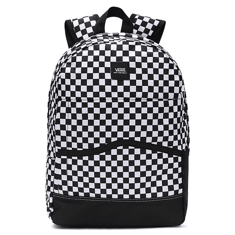Vans Construck Skool Black and White Check Backpack - Black and White