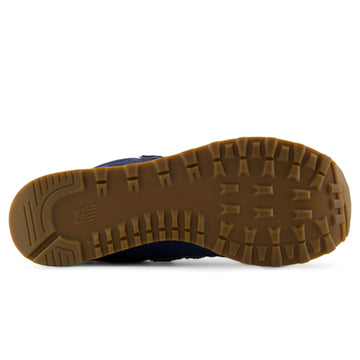 Unisex New Balance 574 Suede Navy Trainers - Navy