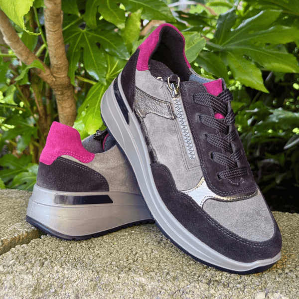 Womens Ara Garda Trainers - Grey