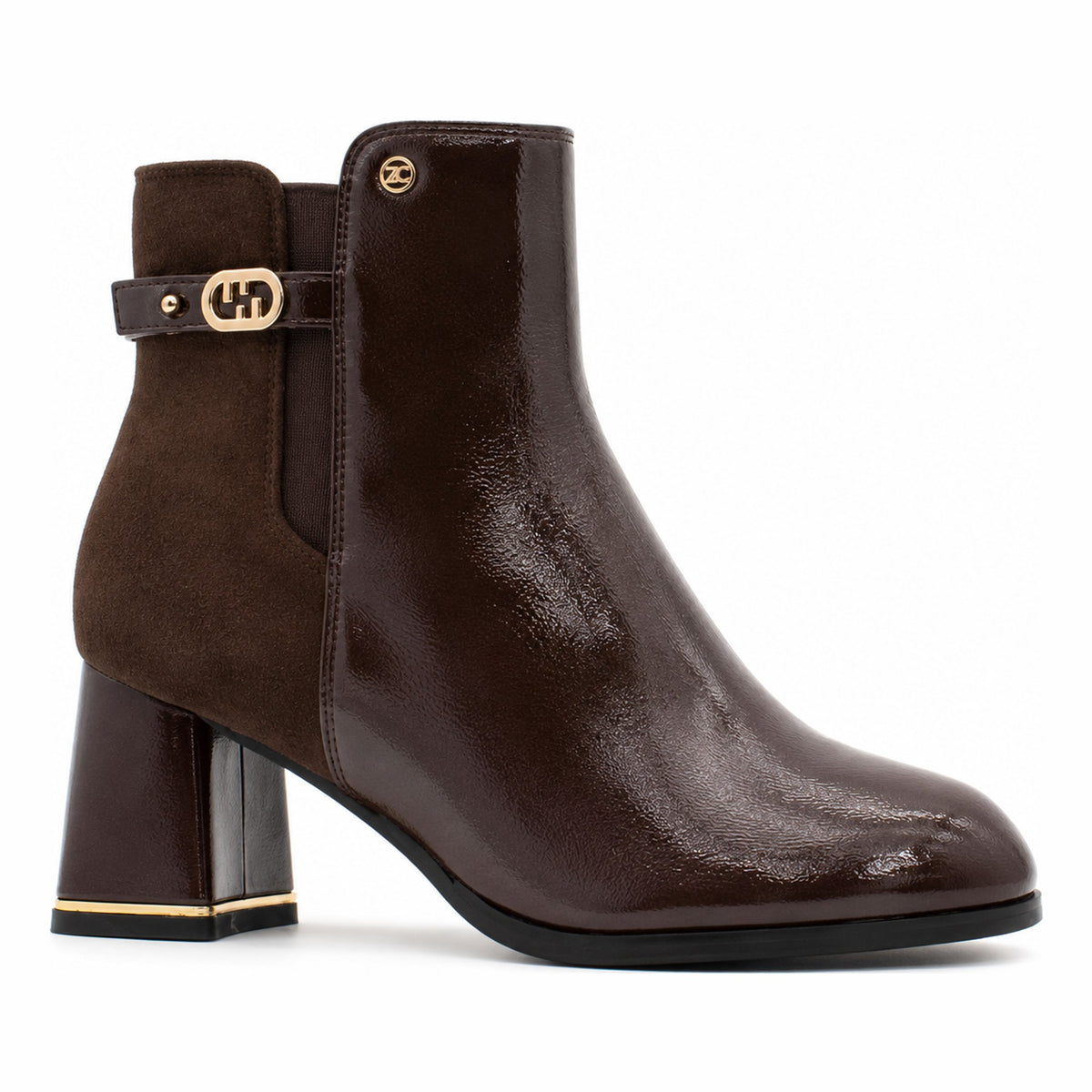 Womens Zanni & Co Fuyang Choccy Mix Ankle Boots