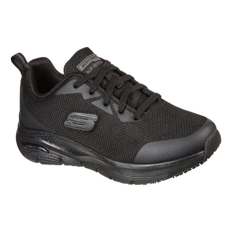 Womens Skechers 108019EC Arch Fit SR Black Trainers - Black