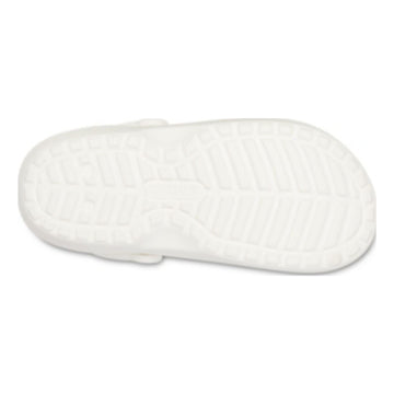 Mens Crocs Classic Lined Slippers - White/Grey