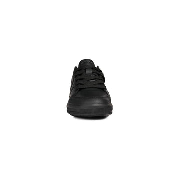 Junior Boys Geox Arzach Black School Shoes - Black