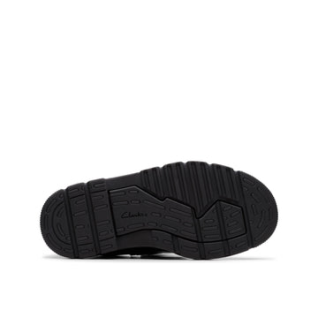 Girls Clarks Lorcam Jane Kid Black Patent School Shoes - Black Patent