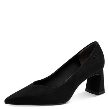 Womens Tamaris 22453 Black Block Heels - Black