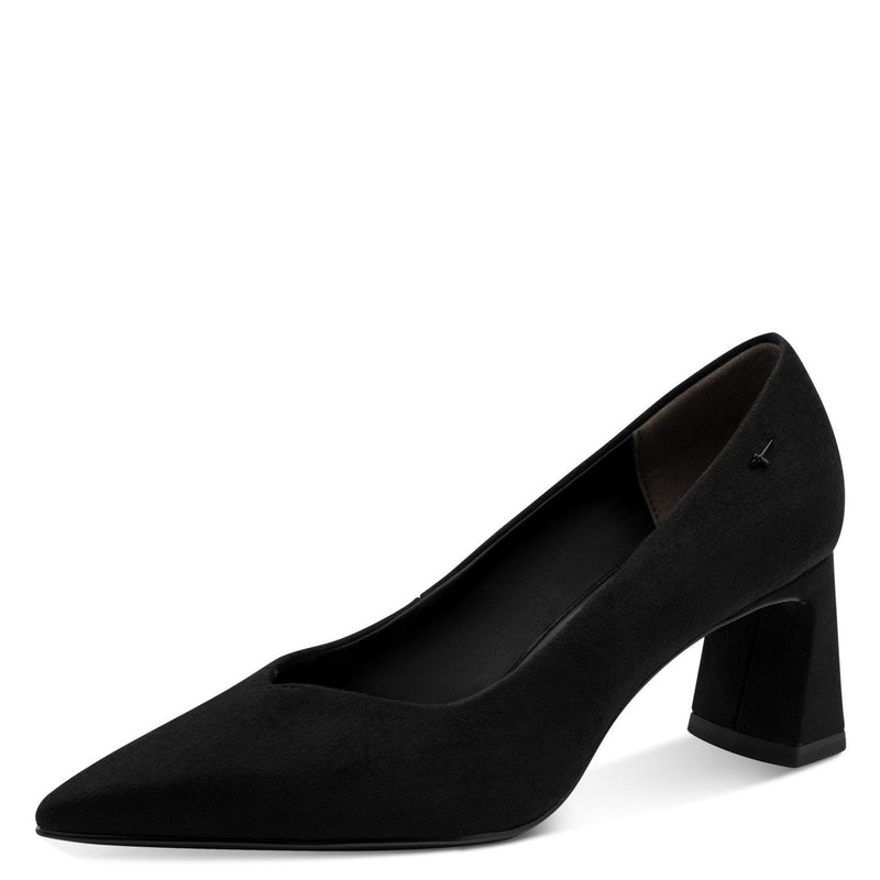 Womens Tamaris 22453 Black Block Heels - Black
