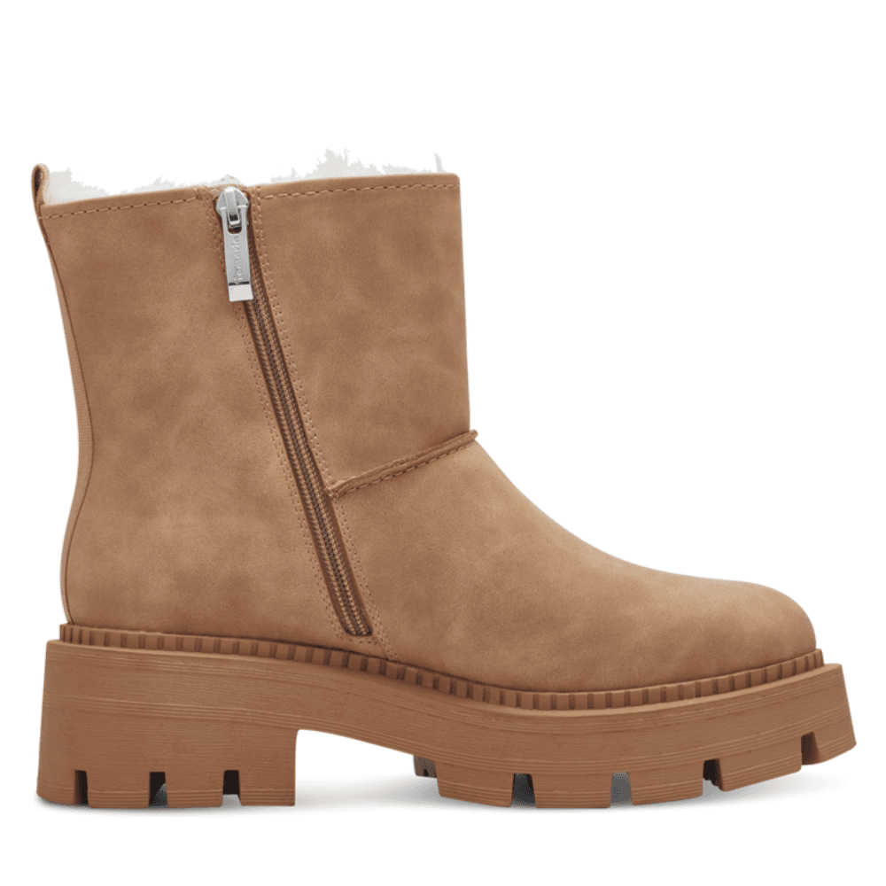 Womens Tamaris 26439 Camel Lined Chunky Ankle Boots