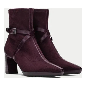 Womens Hispanitas 265087 Bangkok Ankle Boots - Burgundy