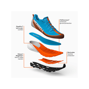 Merrell Mens Agility Peak 5 Gore-Tex Shoes - Arcane Purple Mix