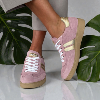 Womens Igi & Co Pink And Gold Trainers - Pink And Gold