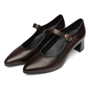 Womens Ara 52406 Audrey Block Heels - Chocolate Brown