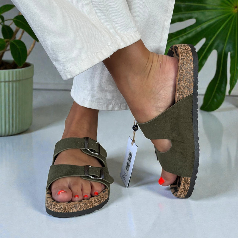 Womens Lunar Pecan Sandals - Sage