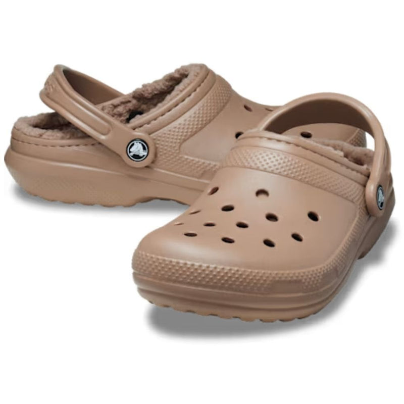 Womens Crocs Classic Lined Crocs - Latte