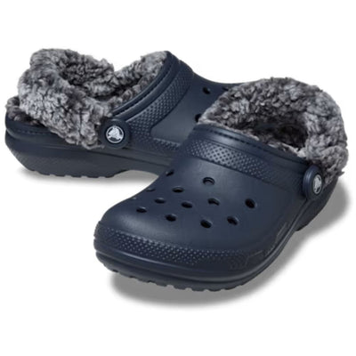 Mens Crocs Classic Lined Crocs - Navy